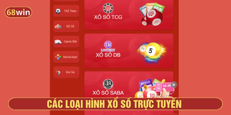 Các loại hình xổ số được yêu thích tại 68Win