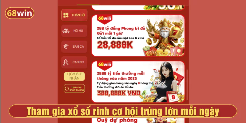 Tham gia xổ số rinh cơ hội trúng lớn mỗi ngày